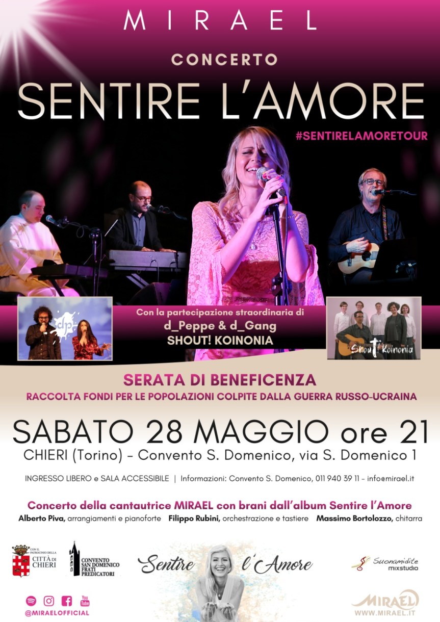 #spiritualità. Concerto di beneficenza:” Sentire l’amore.&nbsp;“