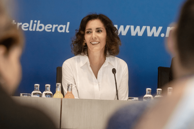 Haja Lahbib prima  giornalista di origine algerina che guida la politica estera del&nbsp;Belgio