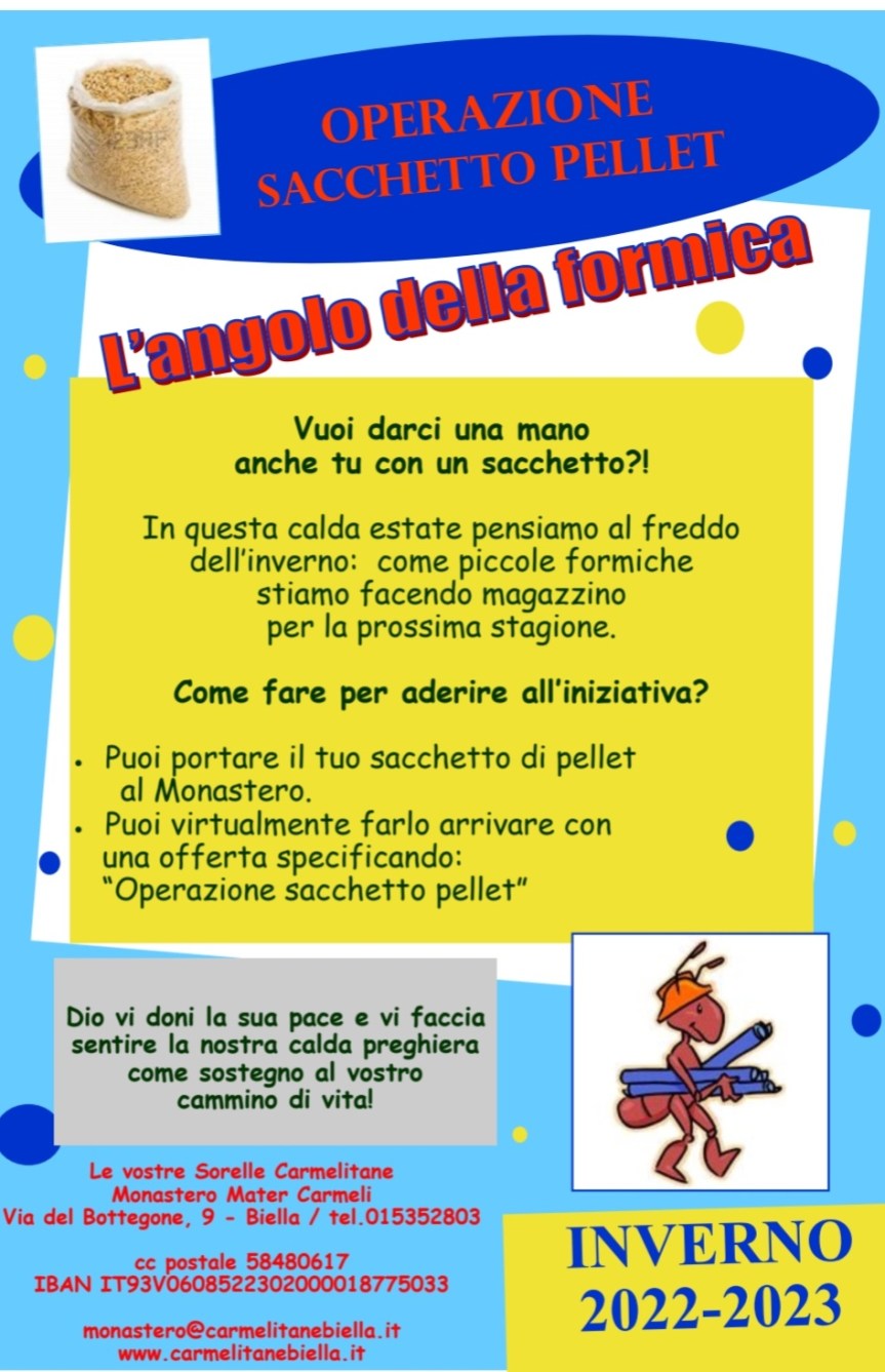 Operazione Sacchetto Pellet.  Insieme per un inverno meno&nbsp;freddoloso.