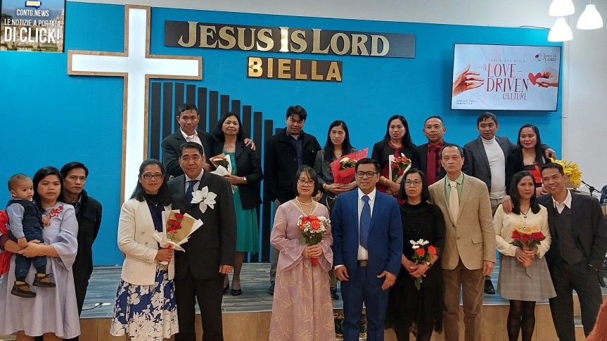 La Jesus Lord Biella in festa per la giornata dell’amore.  traslate talog . Articolo / video edit Wilson&nbsp;Bautista