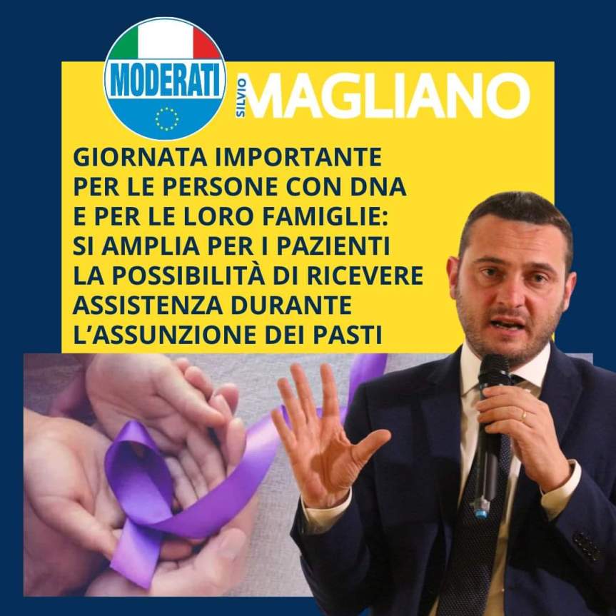 Giornata importante per le persone con DNA e per le loro famiglie: si amplia per i pazienti la possibilità di ricevere assistenza durante l’assunzione dei&nbsp;pasti