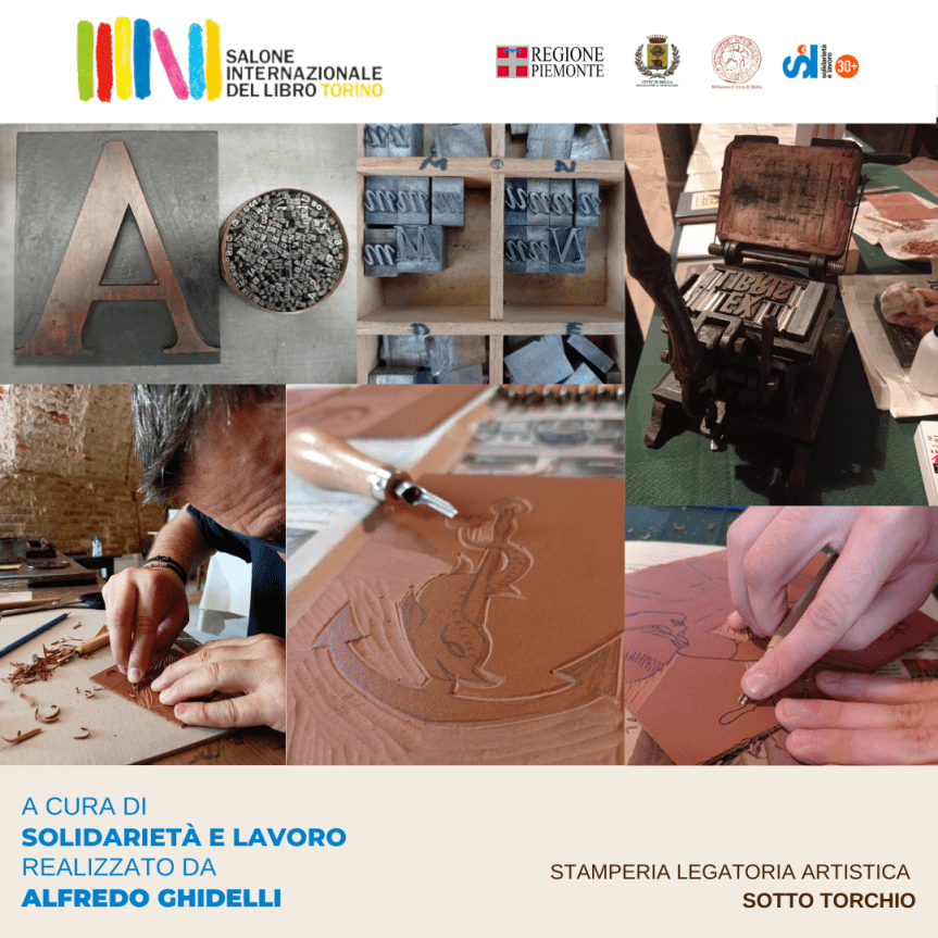 #testimoninelmondo# “Gli Ex Libris della Biblioteca Civica di Biella” al Salone del Libro Giovedì 18 maggio il laboratorio tipografico di incisione, realizzazione e&nbsp;stampa