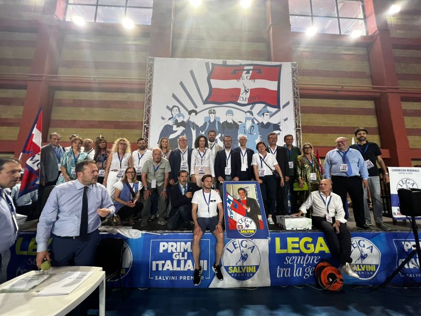 COMUNICATO STAMPA. LA LEGA PIEMONTE IN CONGRESSO . MOLINARI RIELETTO&nbsp;SEGRETARIO