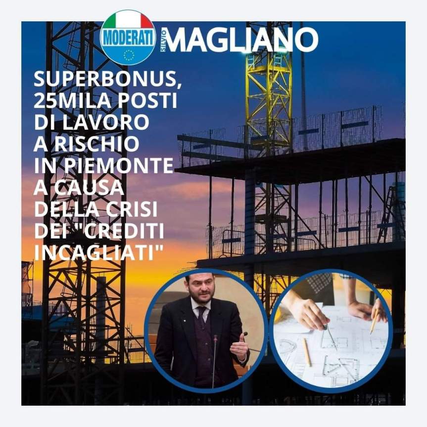 Superbonus, 25mila posti di lavoro a rischio in Piemonte a causa della crisi dei “crediti incagliati”