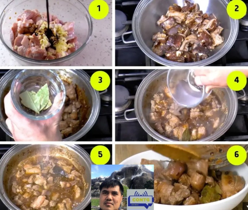 #diariofilippino#cucina# Il nostro reporter Benjie Baclig ci cucina una altra bontà: il porkadobo&nbsp;.