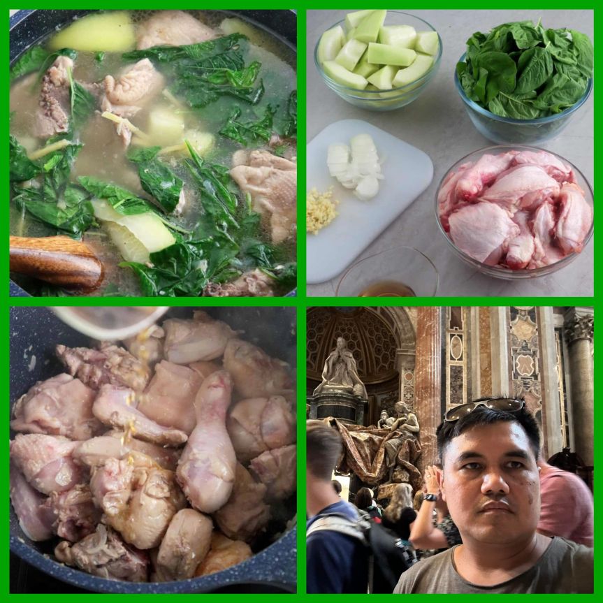 Benjie Baclig cucina per noi il Tinolang&nbsp;Manok