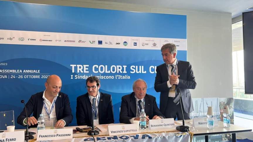 Il congresso Anci alla presenza del capo dello Stato Mattarella. Presente il deputato Roberto Pella e il sindaco di Biella Claudio&nbsp;Corradino