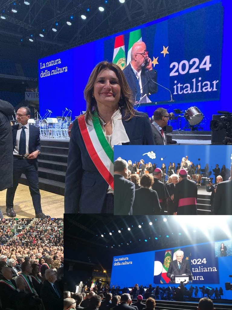 Pesaro capitale italiana  della cultura 2024  ha avviato o il programma annuale  alla presenza del Presidente della Repubblica.Qui con l’Assessore della Città di Biella Barbara&nbsp;Greggio