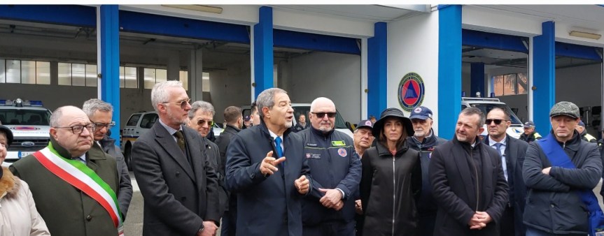 SABATO 2 MARZO IL MINISTRO MUSUMECI HA VISITATO IL COORDINAMENTO TERRITORIALE PROVINCIALE DELLA PROTEZIONE&nbsp;CIVILE.