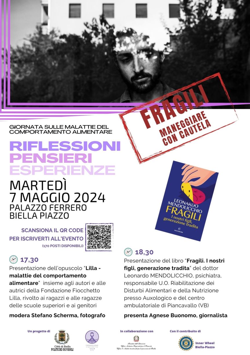 Riflessioni, pensieri ed esperienze sulle malattie del Comportamento AlimentareMartedì 7 maggio appuntamento a Palazzo Ferrero. Un interessante&nbsp;convegno