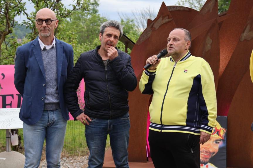 Inaugurazione fontanella presso monumento Bandana Marco&nbsp;Pantani