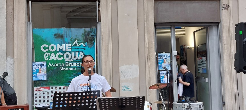 CHIUSA LA CAMPAGNA ELETTORALE PER IL CENTROSINISTRA CON MARTA BRUSCHI A SUON DI&nbsp;MUSICA