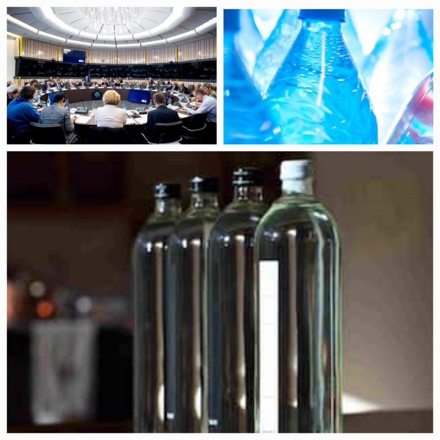 Dal 1°gennaio 2025 le bottiglie di plastica saranno bandite dal commercio. Al loro posto solo vetro. Lo dice la UE (Unione Europea&nbsp;)