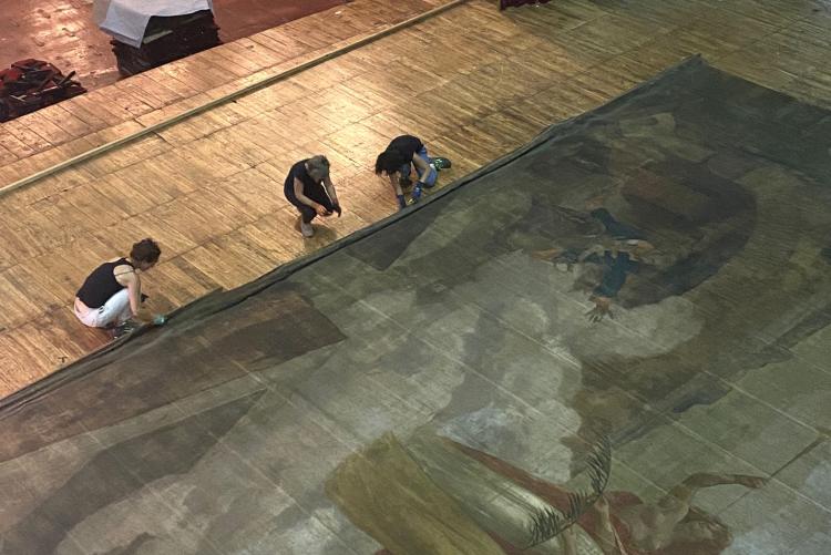 In occasione dei lavori di ristrutturazione del teatro Sociale Villani sarà restaurato anche il sipario&nbsp;storico