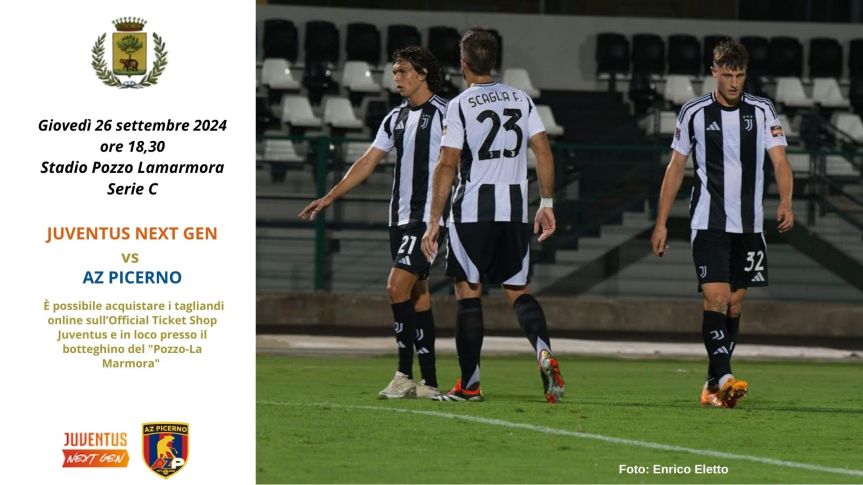Giovedì 26 settembre, allo stadio Pozzo di Biella, torna la Juve Next Gen alle ore&nbsp;18,30