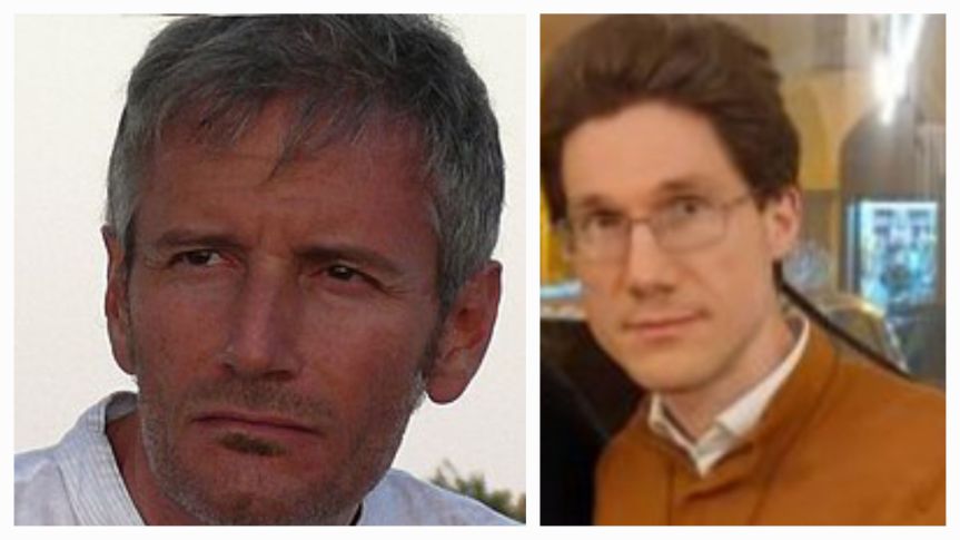 Lo scrittore italiano Francesco Carofiglio fa merenda con il nostro Michel&nbsp;Camillo