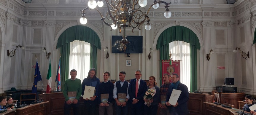 Il Sindaco di Biella ha consegnato loro la menzione&nbsp;d’onore