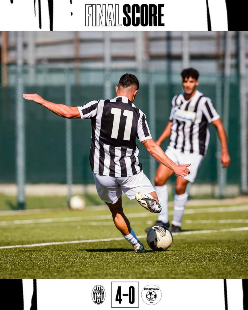 Successo schiacciante per la Biellese contro il&nbsp;Novara.