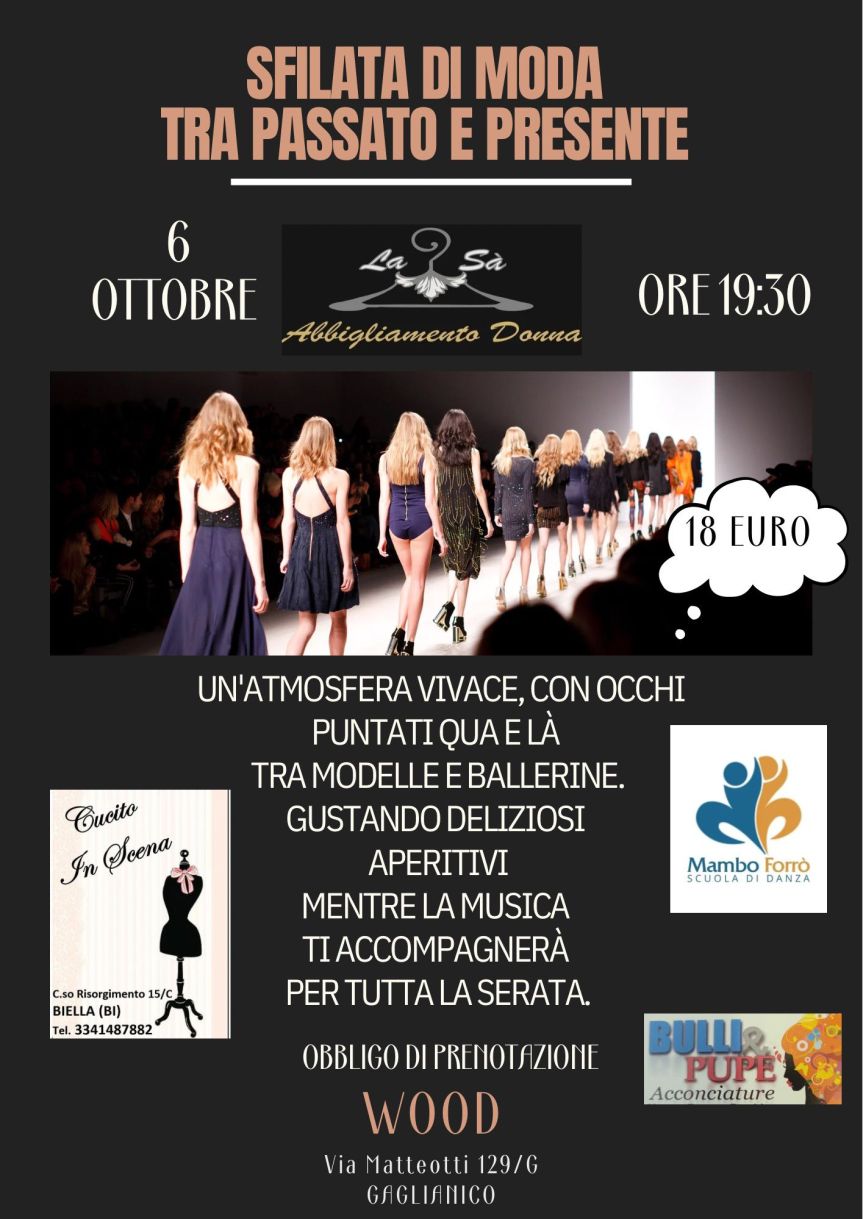 Domenica 6 ottobre moda a Wood di Gaglianico.  Di Riccardo&nbsp;Tosi