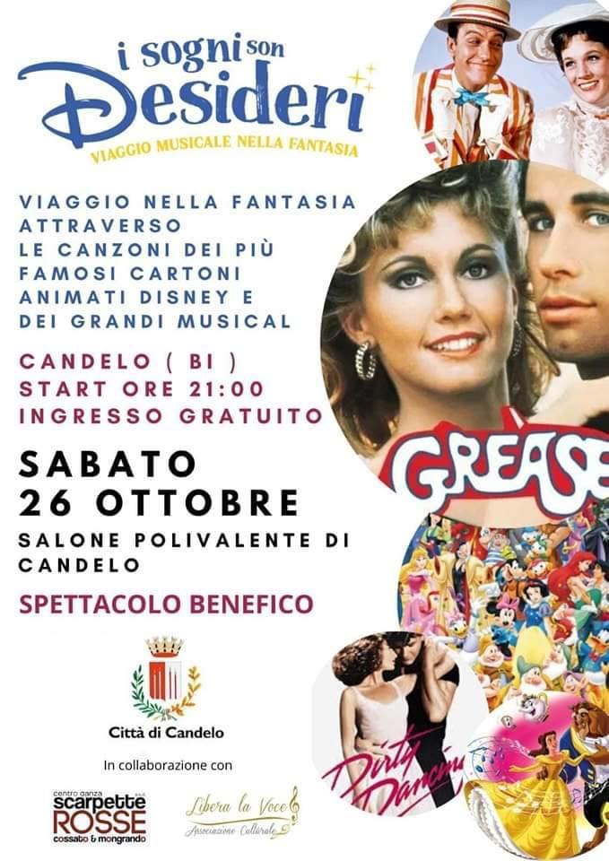 Sabato 26 ottobre 2024, ore 21:00Un Viaggio nel Mondo della Fantasia: Musical e Solidarietà a Candelo! Polivalente di Candelo (BI)Ingresso&nbsp;libero