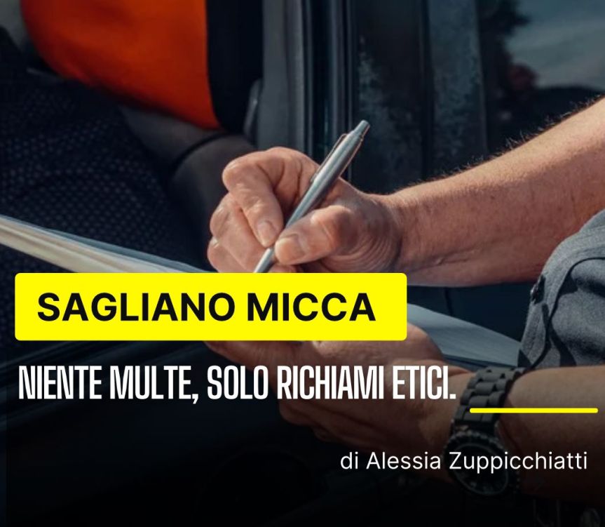 Complimenti al Sindaco di Sagliano Micca, Alessandro Blotto.I vigili emettono solo avvisi morali: “Miriamo a educare, non a fare&nbsp;multe.”