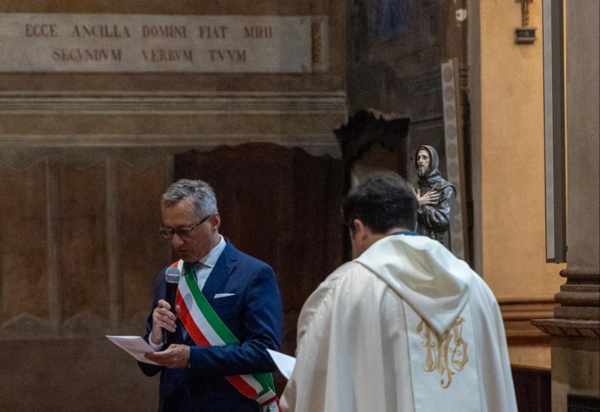San Francesco d’Assisi alla Presenza del Sindaco Marzio Olivero festeggiato nel Tempio Civico della Città di Biella Basilica di San&nbsp;Sebastiano