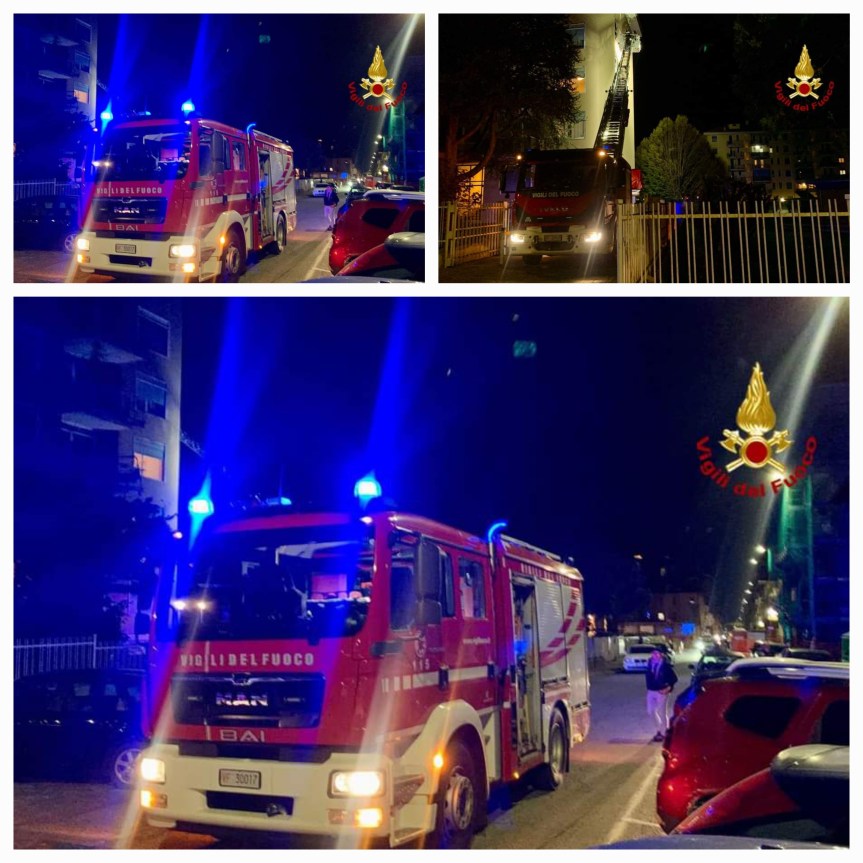 I Vigili del Fuoco di Biella salvano una famiglia da&nbsp;incendio