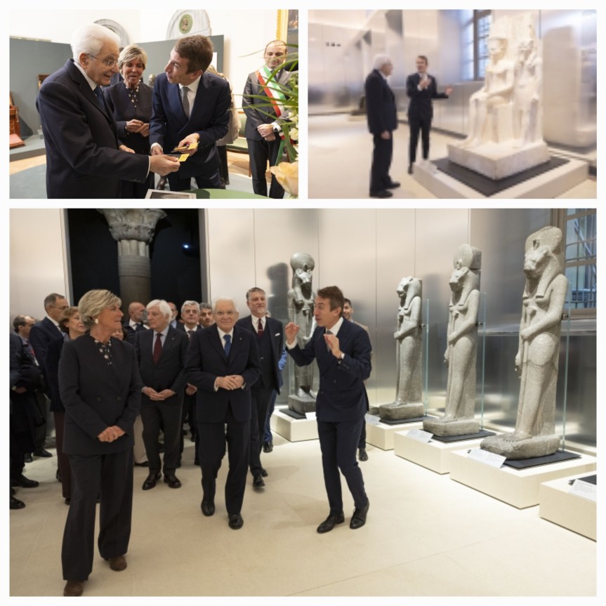 Mattarella celebra i 200 anni del Museo Egizio di Torino( video all’interno)