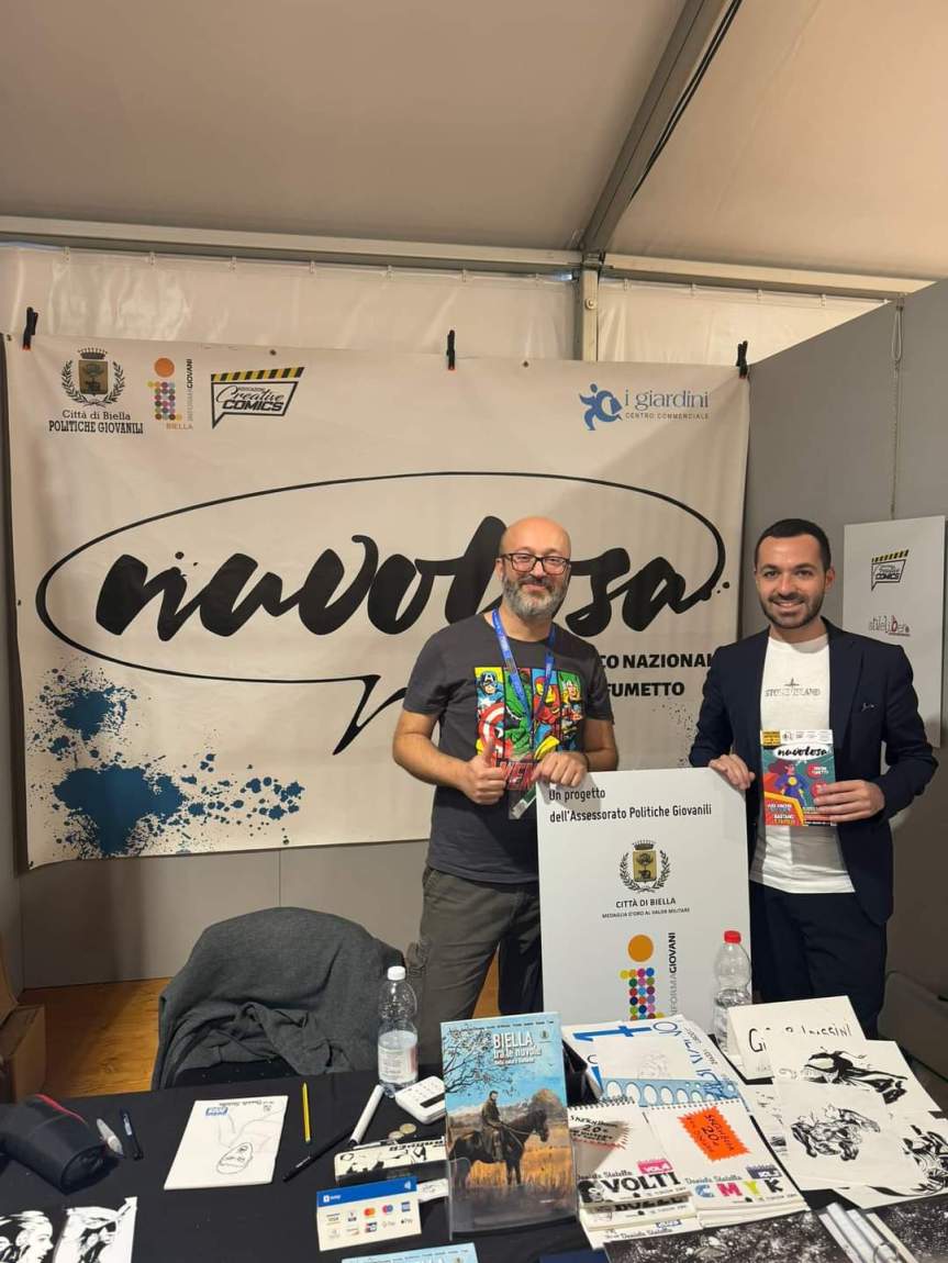 Si conclude oggi la presenza di Nuvolosa al Lucca Comics con l’assessore Edoardo&nbsp;Maiolatesi