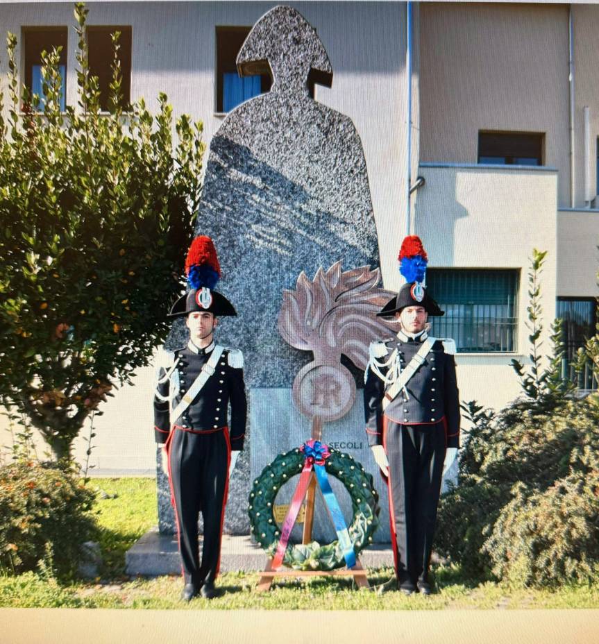 I CARABINIERI DI BIELLA RINNOVANO UN PENSIERO COMMOSSO & RICONOSCENTE AI PROPRI&nbsp;CADUTI