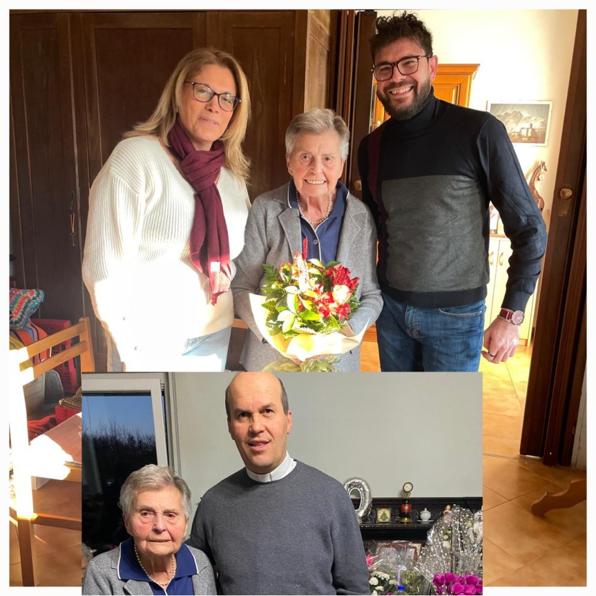 Tanti auguri alla centenaria Ida Ravinetto di&nbsp;Mongrando.