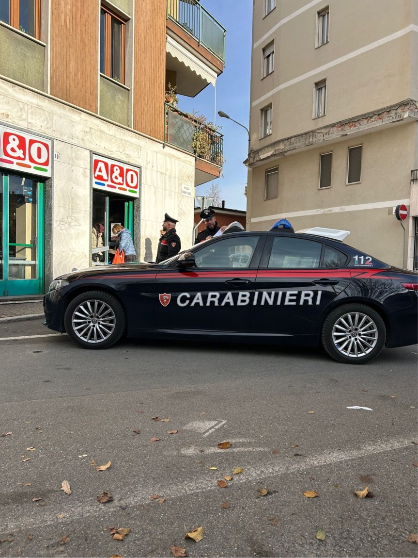 I CARABINIERI DI BIELLA HANNO DEFERITO UN UOMO TRENTENNE PER RAPINA IMPROPRIA IN DANNO DI&nbsp;SUPERMERCATO