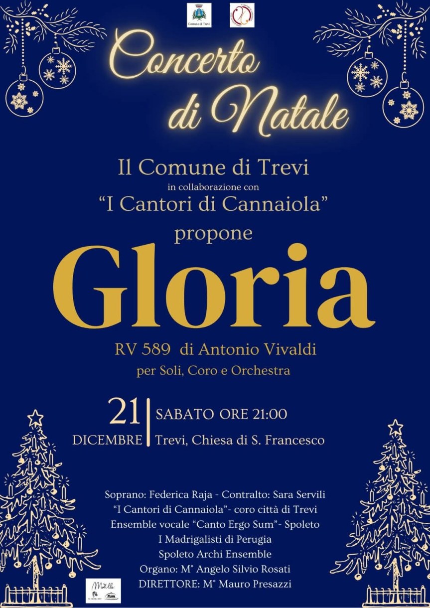 #Umbria# A Trevi un ricco concerto&nbsp;natalizio