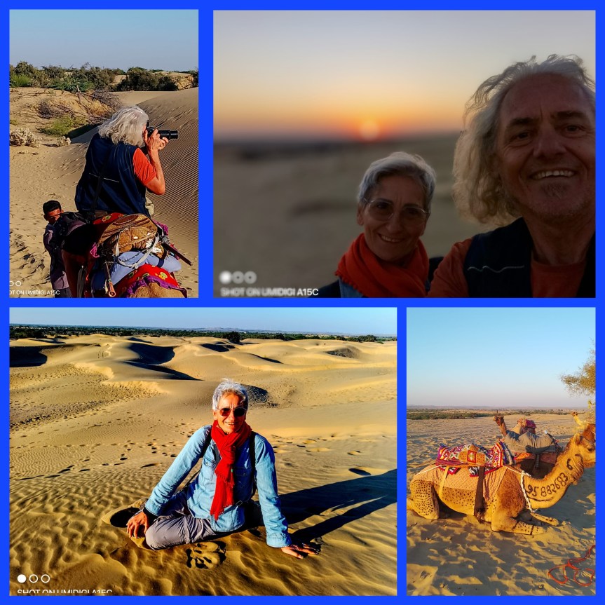 Dal BikanerKarni Mata TempleRAJASTAN . ( il Tempio del Ratto) al Deserto di Jaisalmer sunset dune Rajastan&nbsp; . I nostri Cittadini del Mondo Dino &&nbsp;Nerina