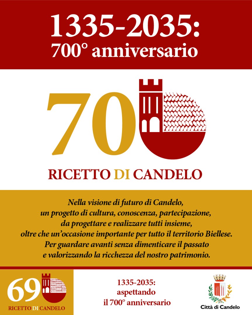 Candelo 1335-2025: Il Ricetto di Candelo compie 690 anni di storia da celebrare&nbsp;insieme.
