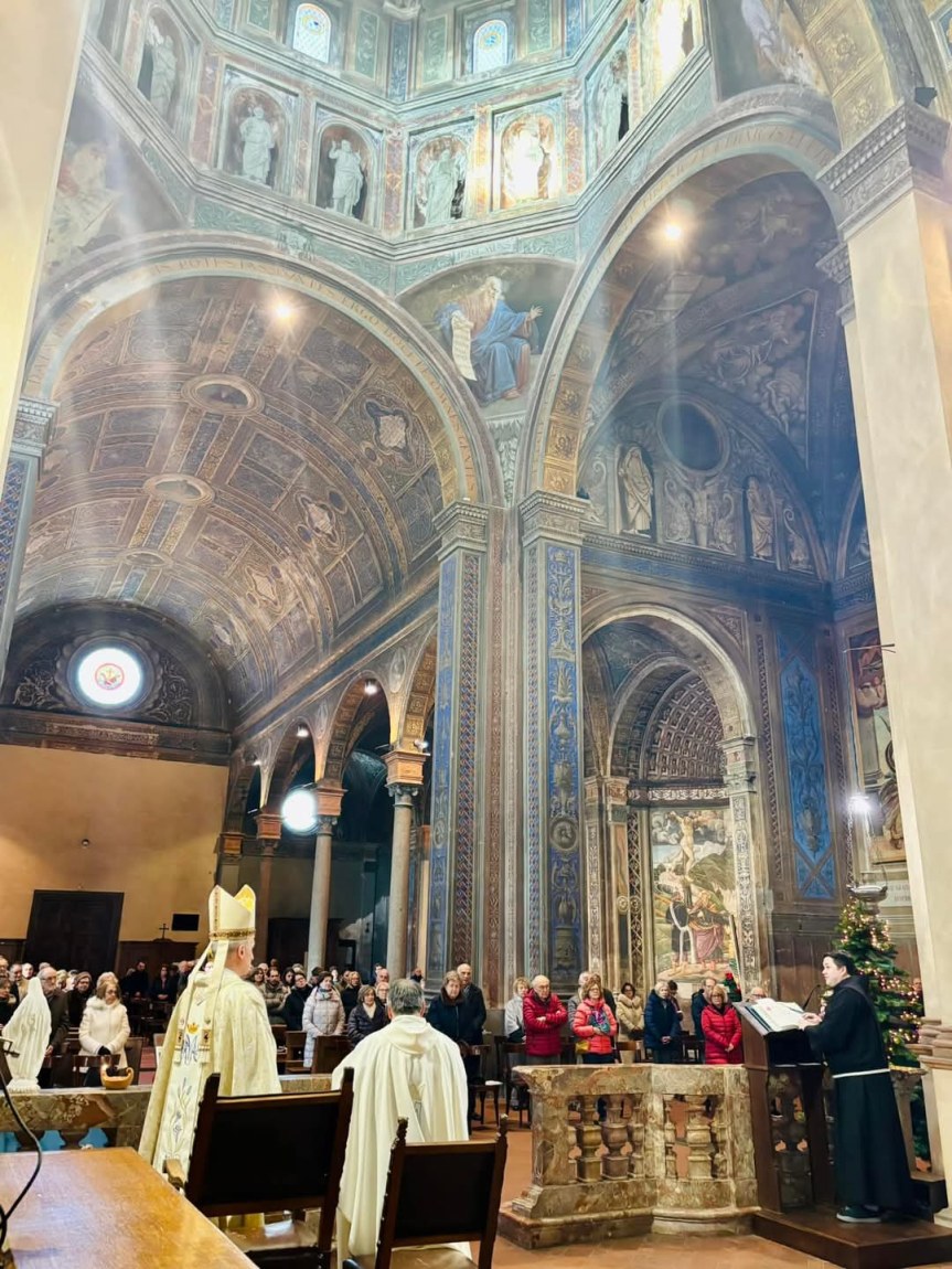 Monsignor Viola alla Basilica&nbsp; San Sebastiano di&nbsp;Biella.