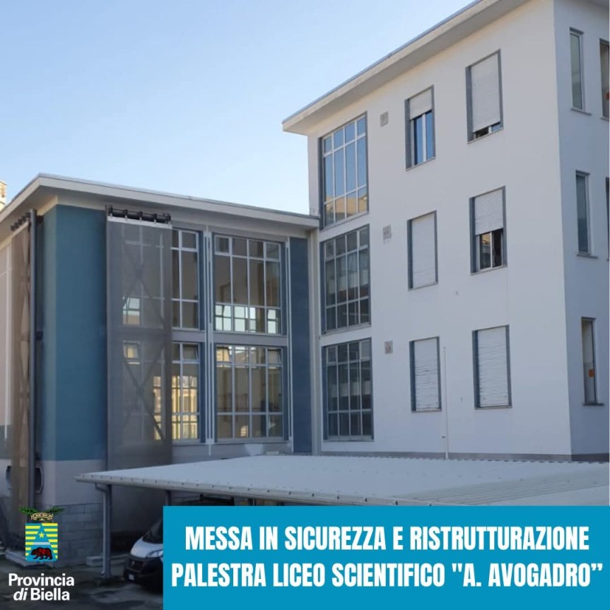 Grande successo per la Provincia di Biella grazie all’impegno del Presidente Ramella Pralungo. Lavori risolti al Liceo Scientifico. Comunicato&nbsp;Stampa