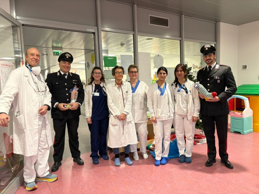 I Carabinieri di Biella&nbsp; al Reparto Pediatrico dell’Ospedale di&nbsp;Ponderano