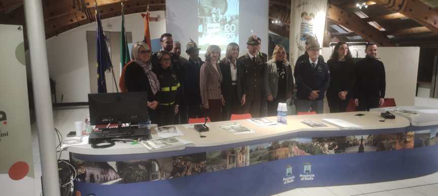 Con l’anno 2025 il conto alla Rovescia per l’adunata degli alpini del prossimo 9-10-11 maggio. Questa  mattina presentato il Calendario Storico presso l’ Ente ProvinciadiBiella. Foto di Giancarlo&nbsp;Roncarolo