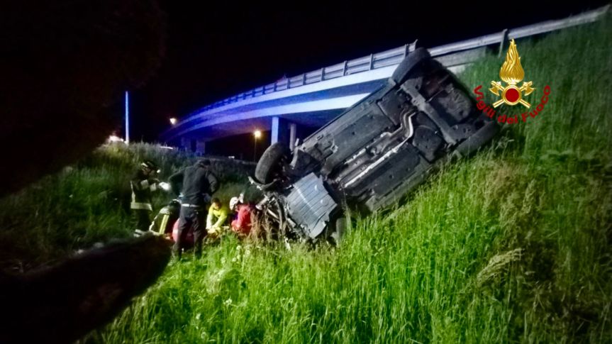 Valdengo, Vigili del fuoco su incidente&nbsp;stradale*