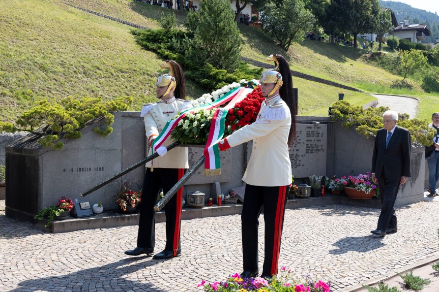 Il Presidente Mattarella a Tesero per i 40 anni della catastrofe di Val di&nbsp;Stava