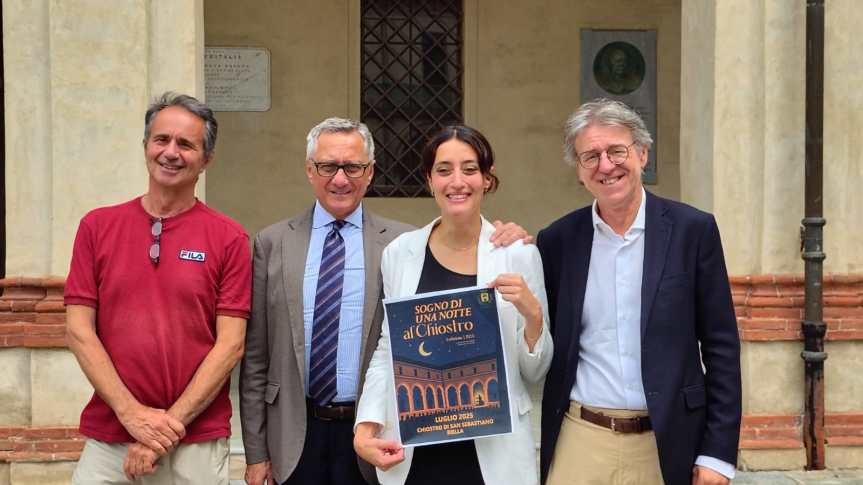COMUNICATO STAMPA  “Sogno di una notte al Chiostro”: prima edizione della rassegna culturale nel cuore di Biella . Foto & Video del consulente editoriale Franco Di&nbsp;Braccio