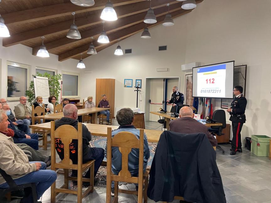 TRUFFE E REATI PREDATORI: CONFERENZA DI SENSIBILIZZAZIONE DEI CARABINIERI DI MOTTALCIATA INSALUSSOLA NEL COMUNE DI&nbsp;MOTTALCIATA