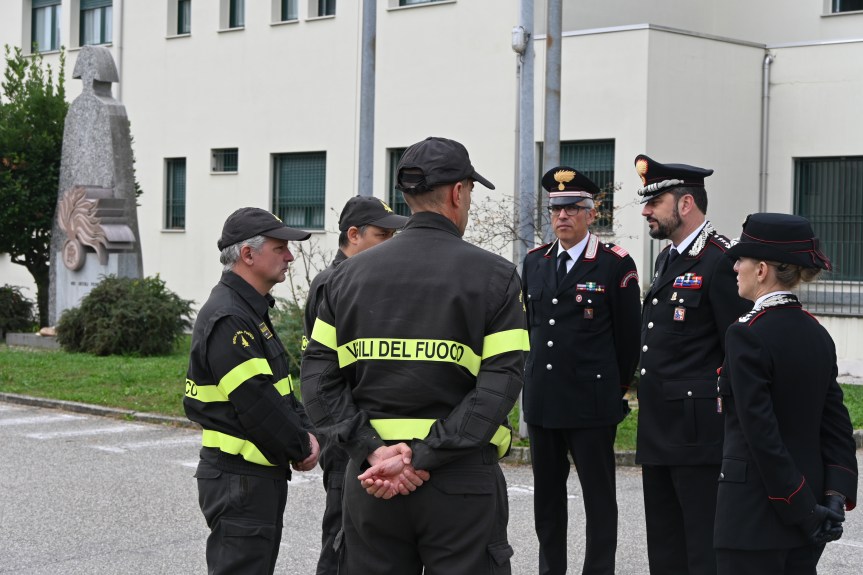 Espressioni di cordoglio e vicinanza da parte dei VV.F. in occasione del decesso dei tre Carabinieri in provincia di&nbsp;Verona