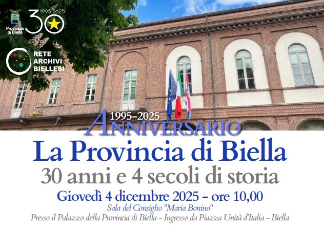 La Provincia di Biella, 30 anni e 4 secoli di&nbsp;storia
