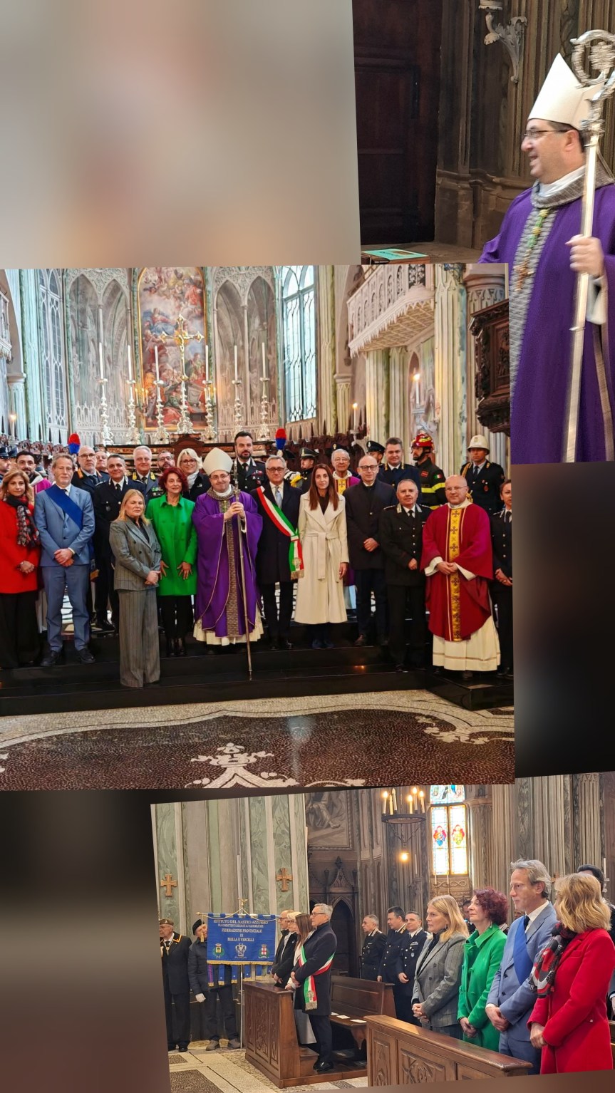 Celebrata alla presenza delle autorità militari e istituzionali con il Vescovo di Biella monsignor Roberto&nbsp;Farinella.