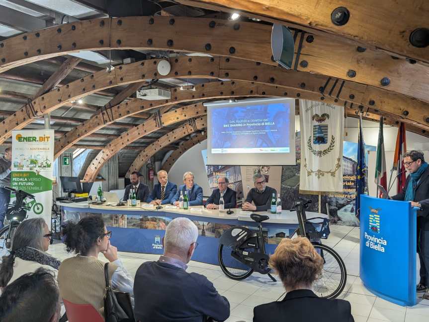 Biella, il bike sharing provinciale integrato al TPL&nbsp;funziona.