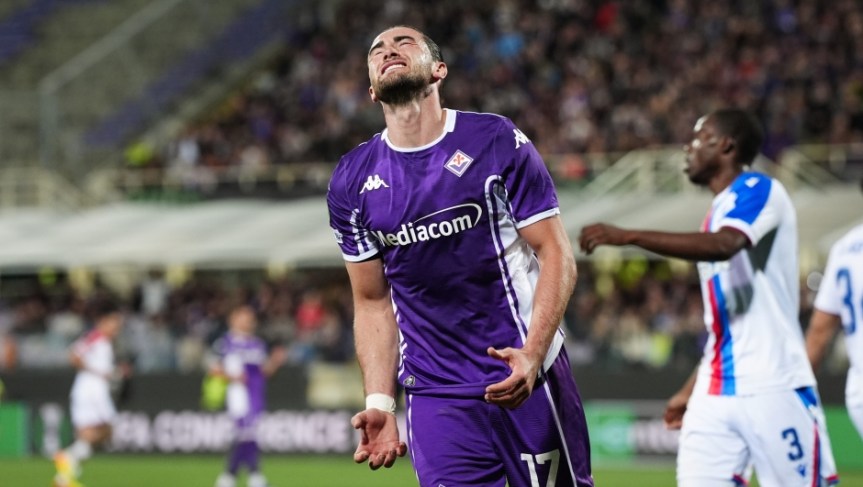 Fiorentina – Crystal Palace 2-1 di Conference League (ritorno dei quarti di finale), risultato che non basta alla&nbsp;Fiorentina.