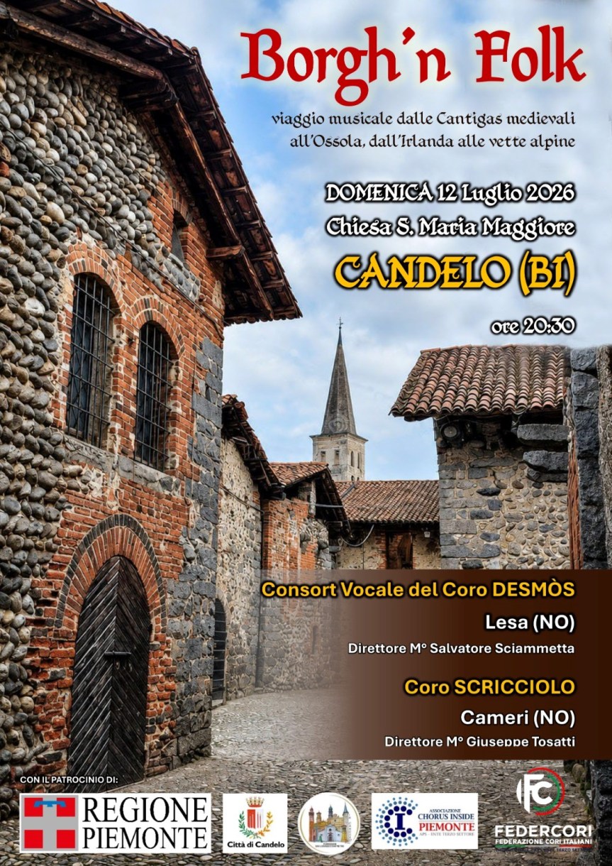“Borgh’n Folk” approda a Candelo: un viaggio culturale e musicale tra storia, tradizioni popolari e&nbsp;culture