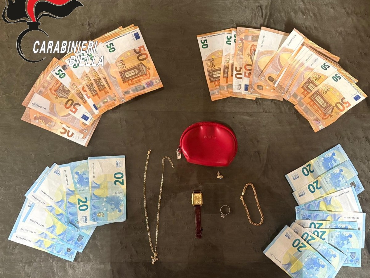 BIELLA: FALSO TECNICO DEL GAS E FALSO MARESCIALLO TRAGGONO IN INGANNO UN’ANZIANA, MA I CARABINIERI INTERCETTANO I RESPONSABILI: DUE ARRESTI E REFURTIVA INTERAMENTE&nbsp;RECUPERATA
